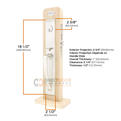 Emtek Hera Mortise Entrance Handleset