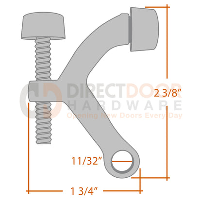 Measurements for Emtek Hinge Pivot Stop