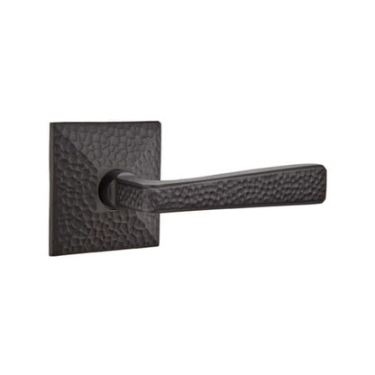 Emtek Hammered Door Lever with Hammered Rosette