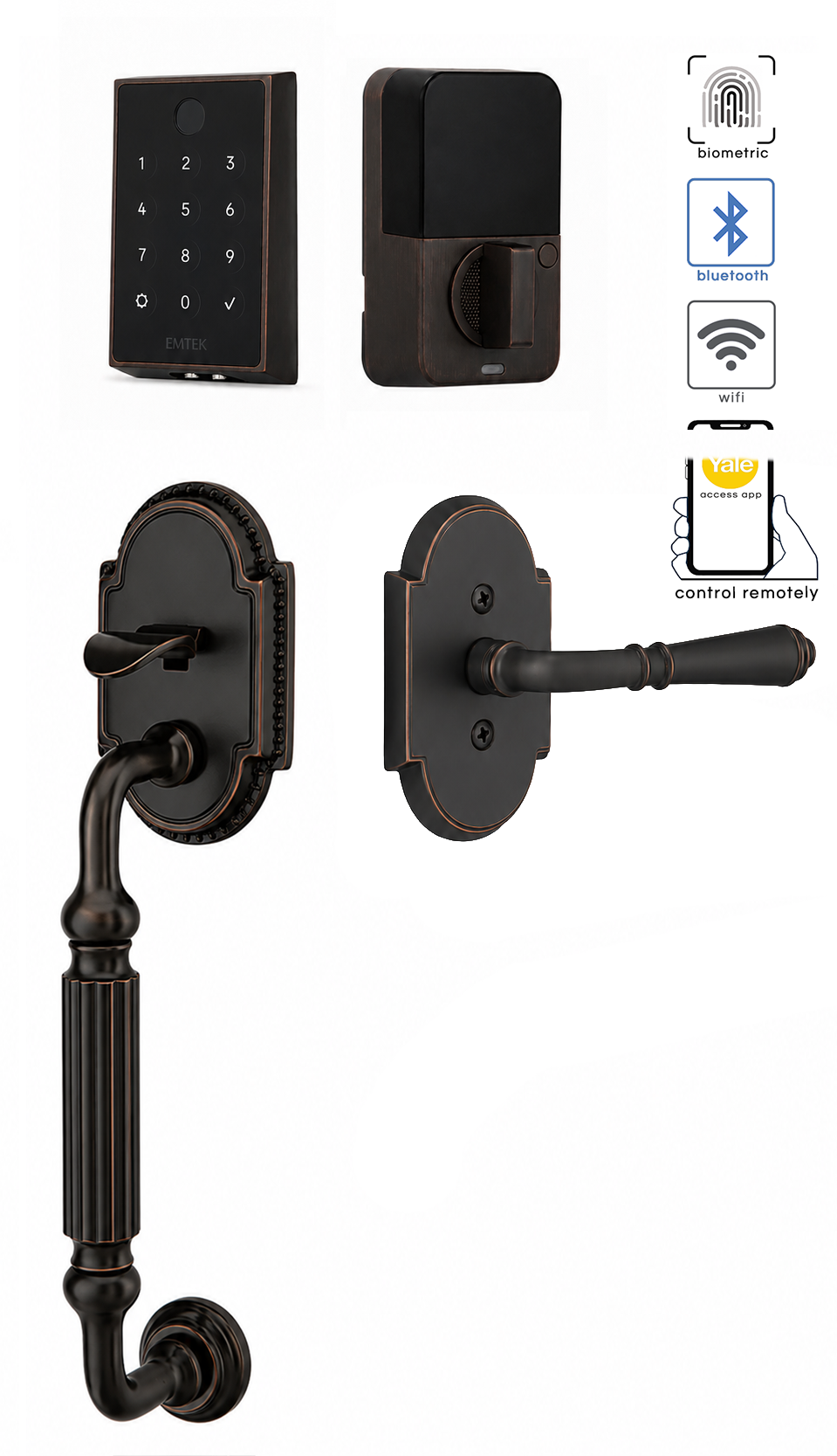 Emtek Knoxville Entrance Handleset