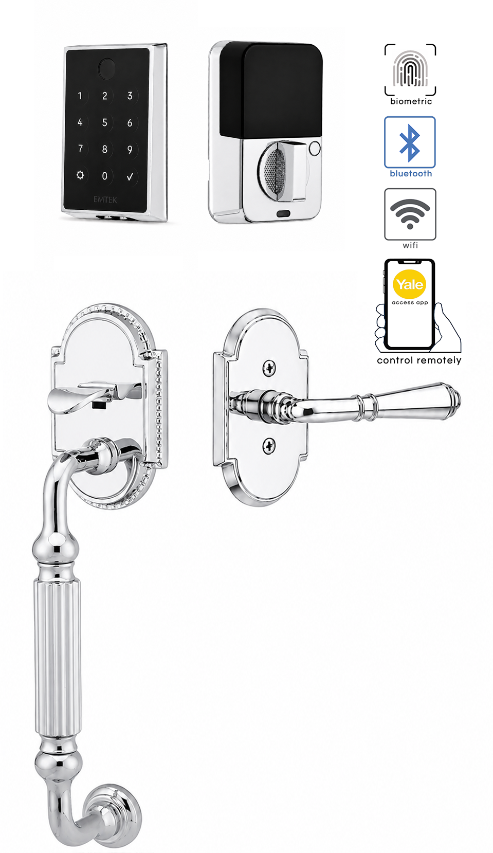 Emtek Knoxville Entrance Handleset