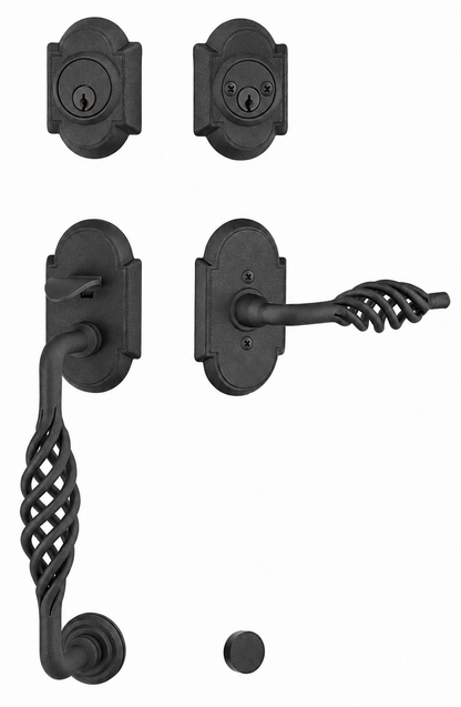Emtek Wrought Steel Lafayette Sectional Handleset