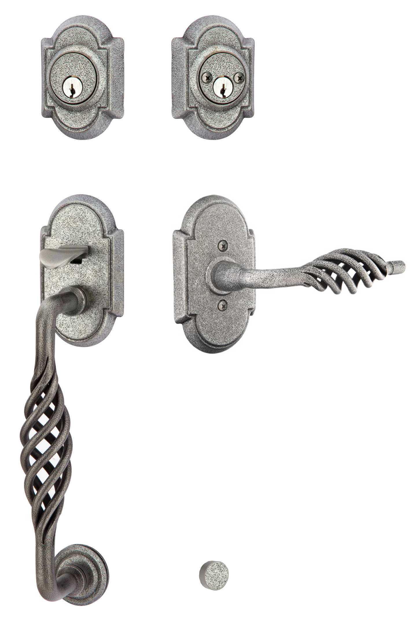 Emtek Wrought Steel Lafayette Sectional Handleset