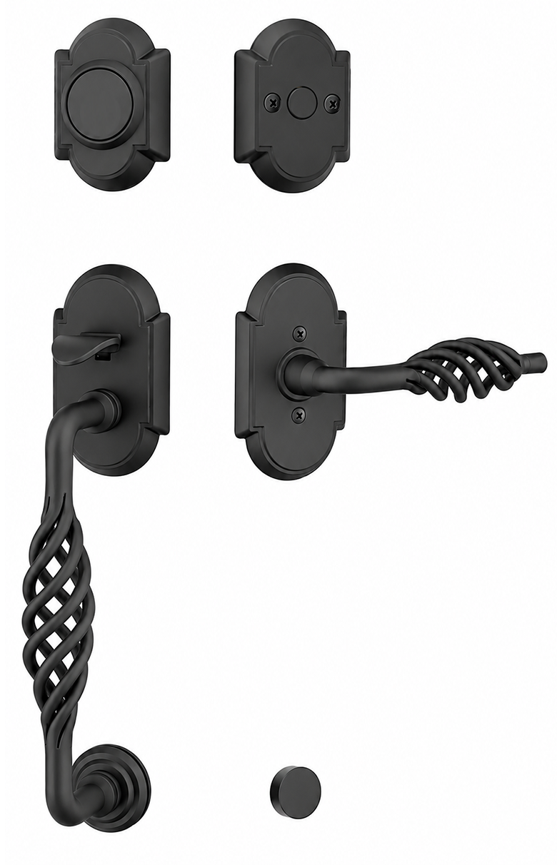 Emtek Wrought Steel Lafayette Sectional Handleset