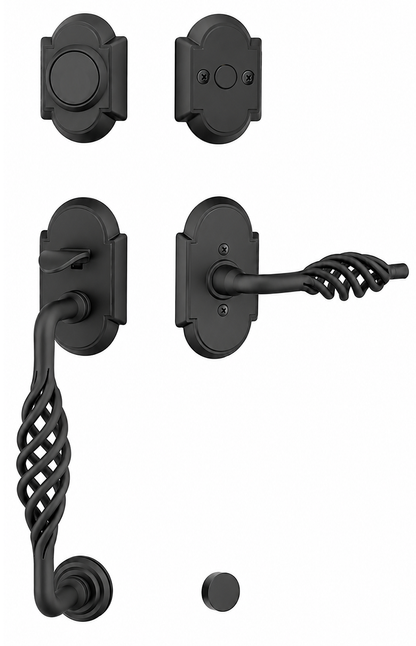 Emtek Wrought Steel Lafayette Sectional Handleset
