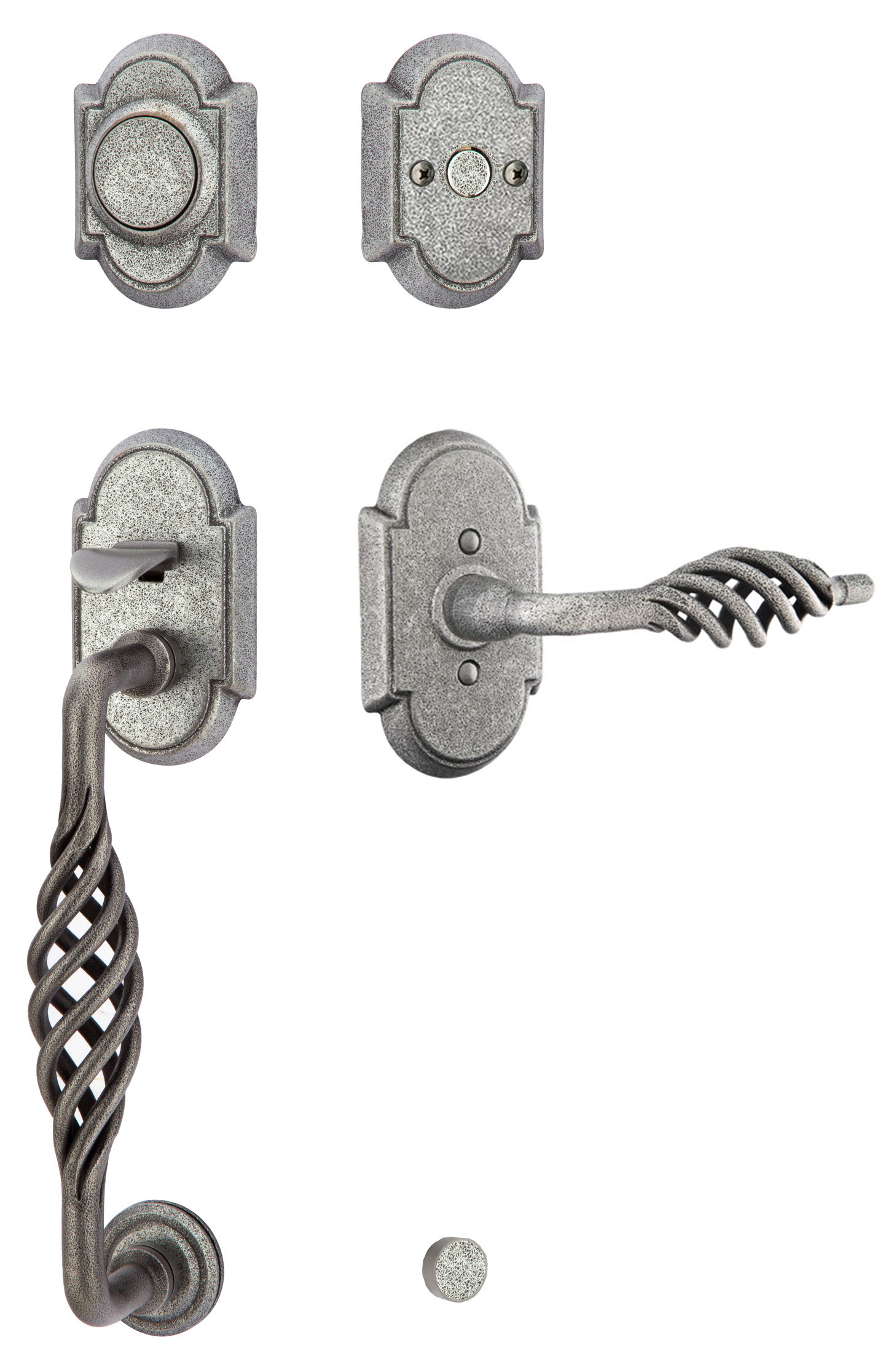 Emtek Wrought Steel Lafayette Sectional Handleset