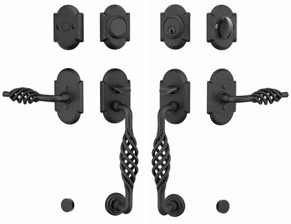 Emtek Wrought Steel Lafayette Sectional Handleset