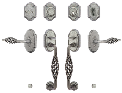 Emtek Wrought Steel Lafayette Sectional Handleset