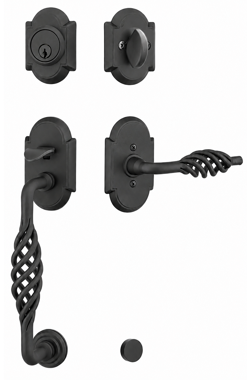 Emtek Wrought Steel Lafayette Sectional Handleset