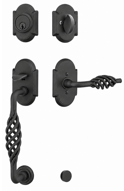Emtek Wrought Steel Lafayette Sectional Handleset