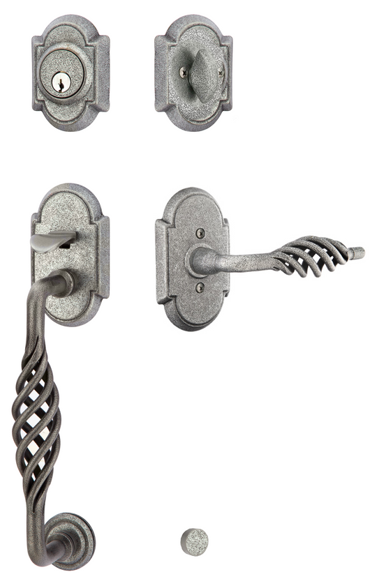 Emtek Wrought Steel Lafayette Sectional Handleset