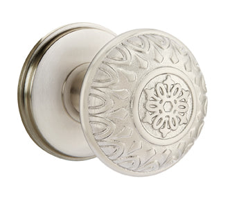 Emtek Lancaster Knob with Watford Rosette in Satin Nickel