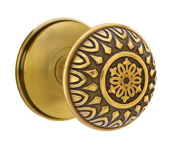 Emtek Lancaster Knob with Watford Rosette in French Antique