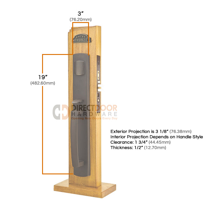 Emtek Longmont Mortise Entrance Handleset