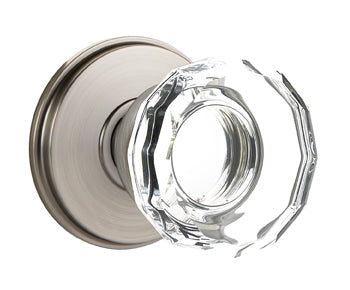 Emtek Lowell Crystal Knob with Watford Rosette
