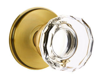 Emtek Lowell Crystal Knob with Watford Rosette