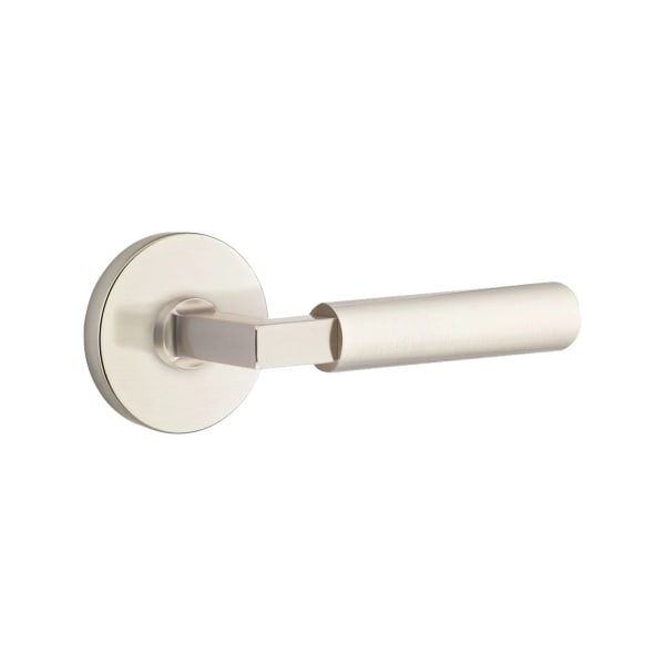 Emtek L-Square Smooth Grip Door Lever with Disk Rosette