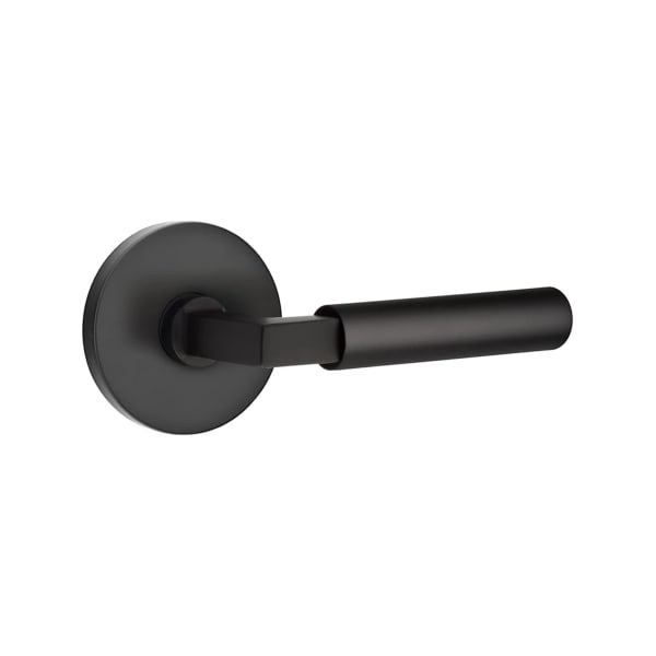 Emtek L-Square Smooth Grip Door Lever with Disk Rosette