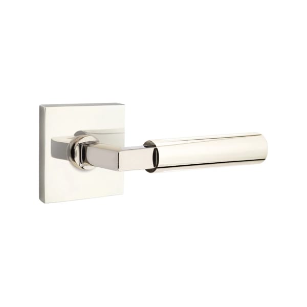 Emtek L-Square Smooth Grip Door Lever with Square Rosette