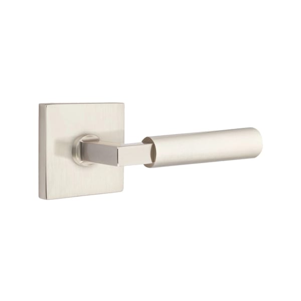 Emtek L-Square Smooth Grip Door Lever with Square Rosette