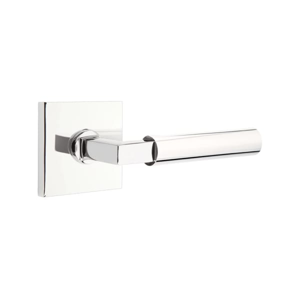 Emtek L-Square Smooth Grip Door Lever with Square Rosette