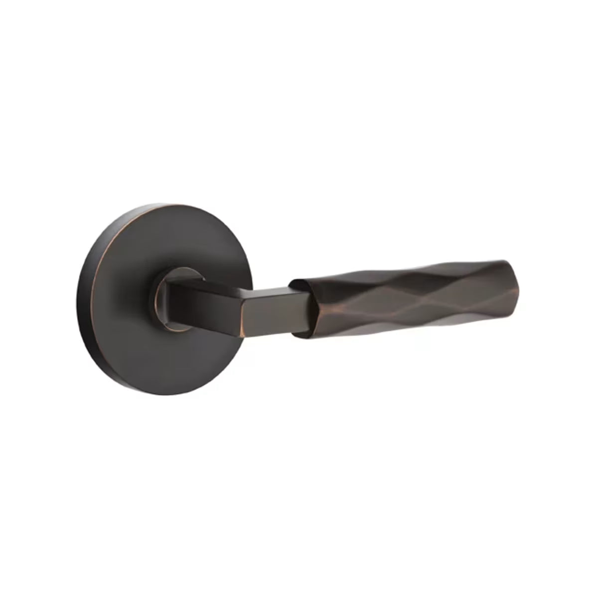 Emtek L-Square Tribeca Door Lever with Disk Rosette