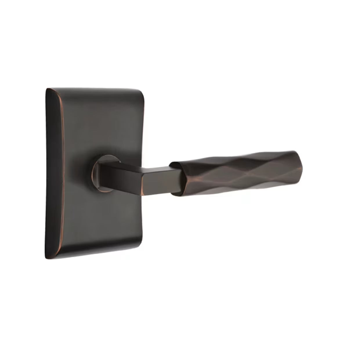 Emtek L-Square Tribeca Door Lever with Neos Rosette