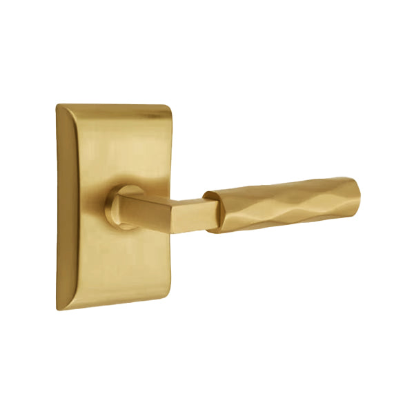 Emtek L-Square Tribeca Door Lever with Neos Rosette