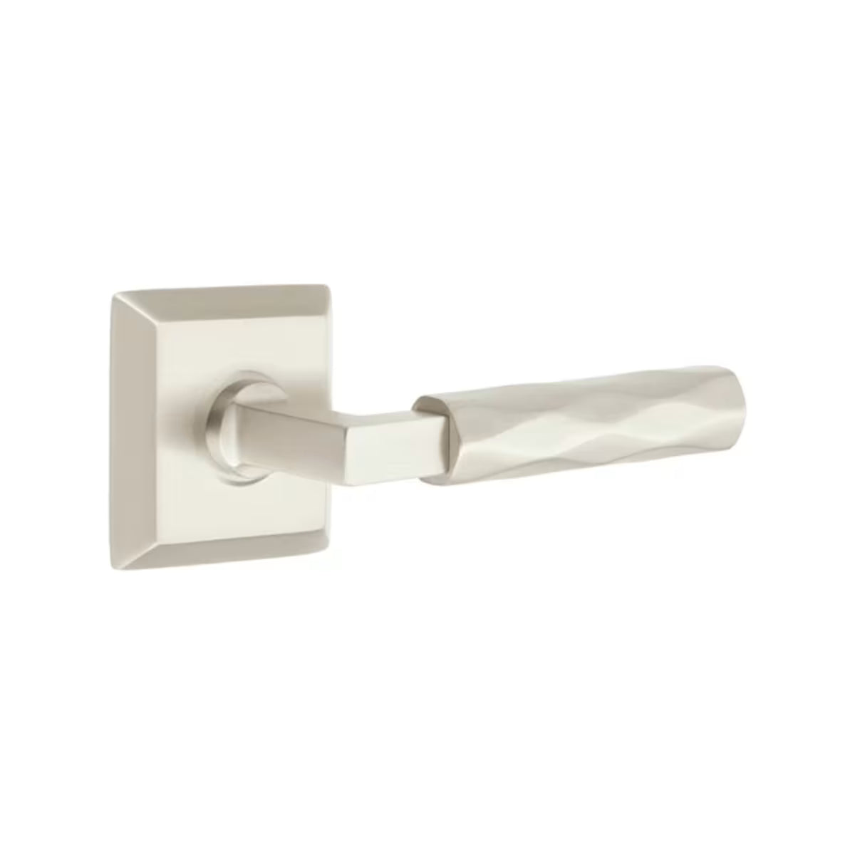 Emtek L-Square Tribeca Door Lever with Quincy Rosette