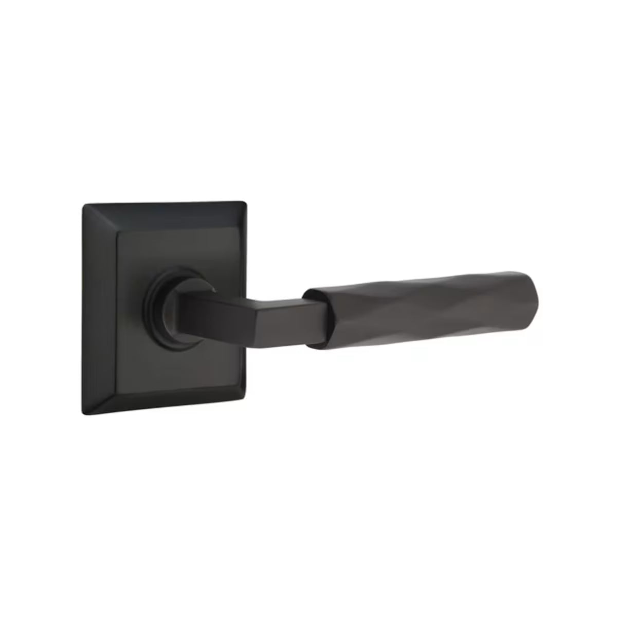 Emtek L-Square Tribeca Door Lever with Quincy Rosette