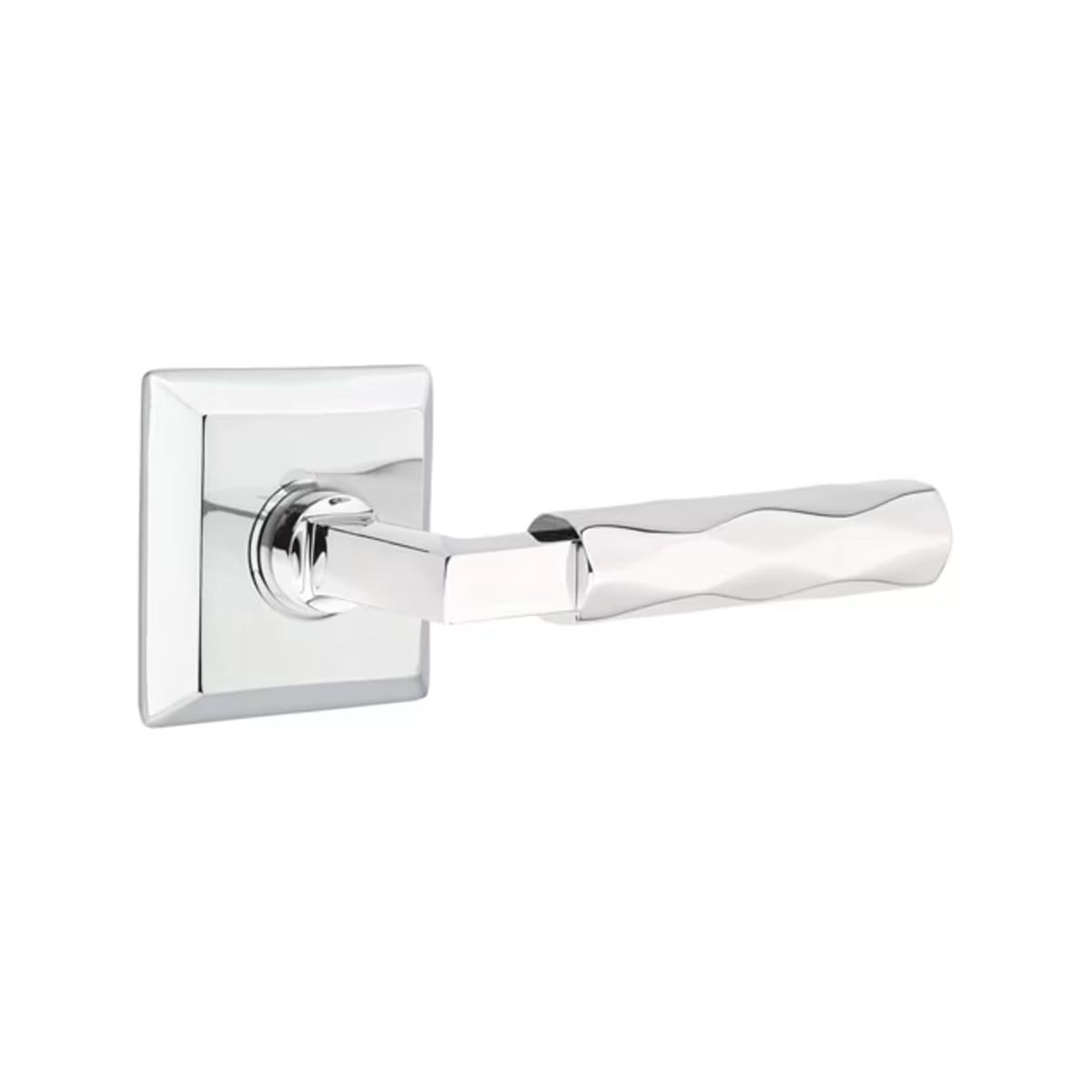 Emtek L-Square Tribeca Door Lever with Quincy Rosette