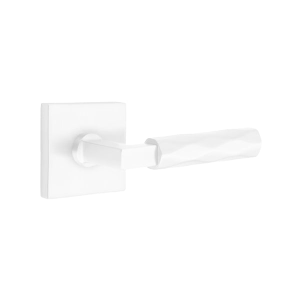 Emtek L-Square Tribeca Door Lever with Square Rosette