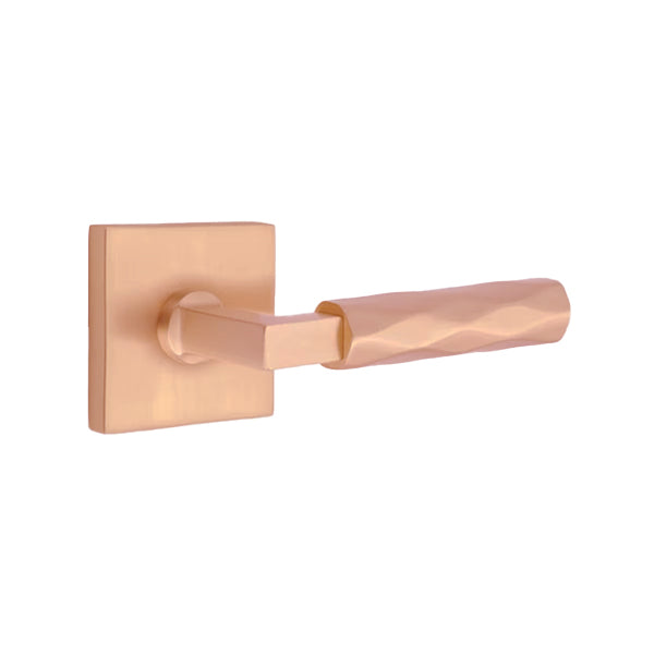 Emtek L-Square Tribeca Door Lever with Square Rosette