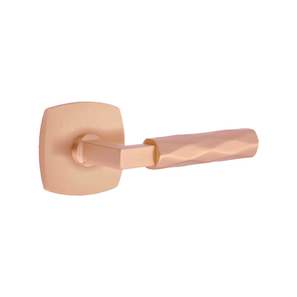 Emtek L-Square Tribeca Door Lever with Urban Rosette