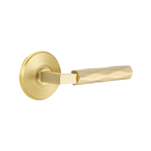 Emtek L-Square Tribeca Door Lever with Watford Rosette