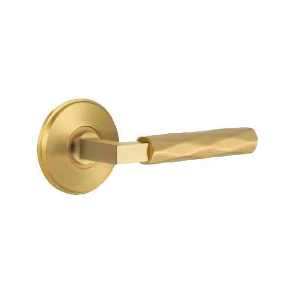 Emtek L-Square Tribeca Door Lever with Watford Rosette