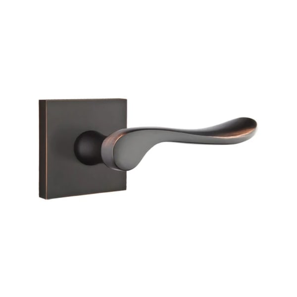 Emtek Luzern Interior Mortise Lever with Square Rosette