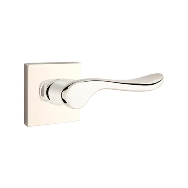 Emtek Luzern Interior Mortise Lever with Square Rosette