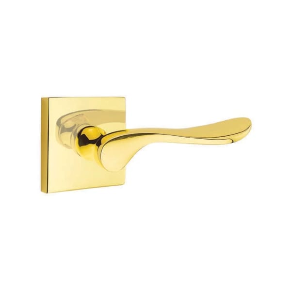 Emtek Luzern Interior Mortise Lever with Square Rosette