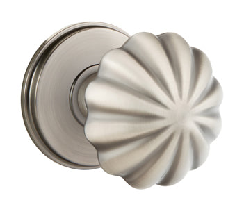 Emtek Melon Knob with Watford Rosette in Antique Nickel