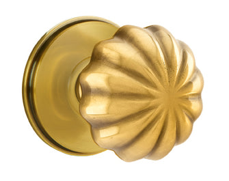 Emtek Melon Knob with Watford Rosette in French Antique