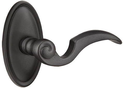 Emtek Napoli Lever with 14 Rosette in Flat Black