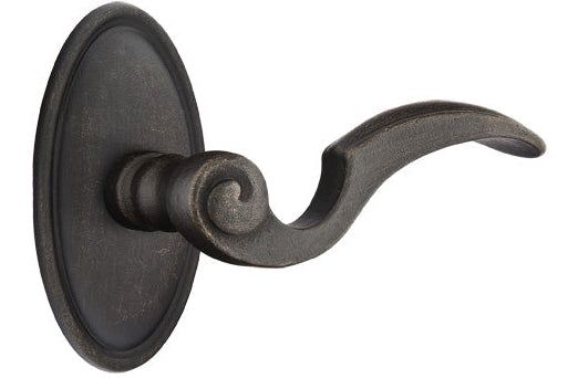Emtek Napoli Lever with Style 14 Rosette in Medium Bronze
