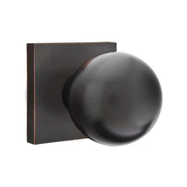 Emtek Orb Interior Mortise Knob with Square Rosette