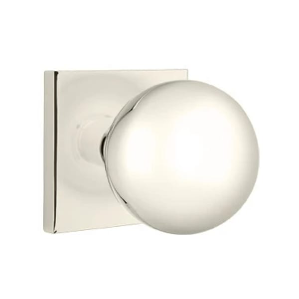 Emtek Orb Interior Mortise Knob with Square Rosette