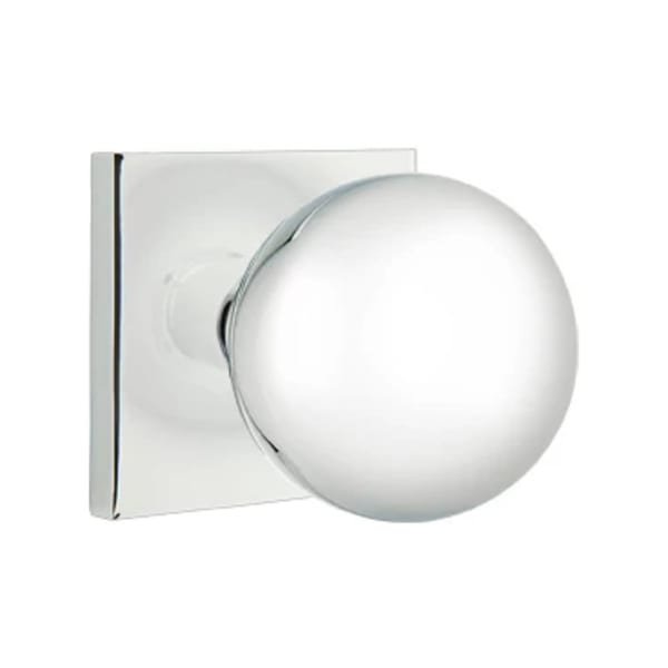 Emtek Orb Interior Mortise Knob with Square Rosette