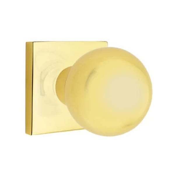 Emtek Orb Interior Mortise Knob with Square Rosette