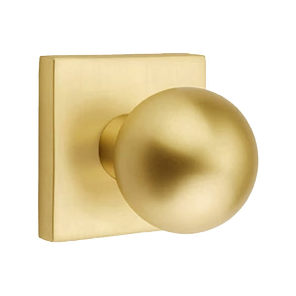 Emtek Orb Interior Mortise Knob with Square Rosette