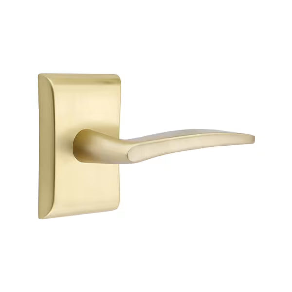 Emtek Poseidon Interior Mortise Lever with Neos Rosette