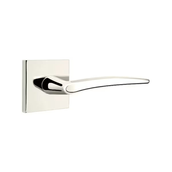 Emtek Poseidon Interior Mortise Lever with Square Rosette